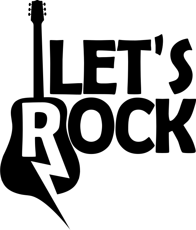Plakatai muzika roko gitara ir tekstas - „Tenstickers“