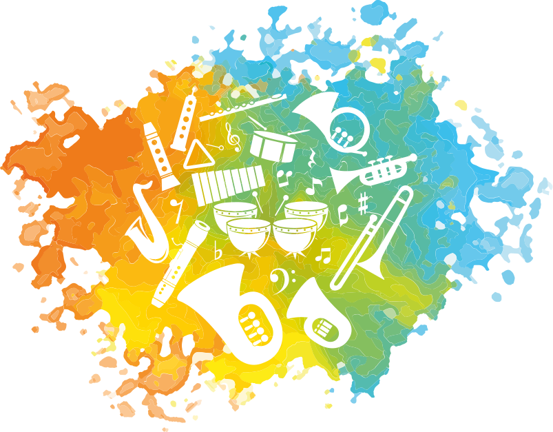 Plakatai muzika siluetai muzikos instrumentai - „Tenstickers“