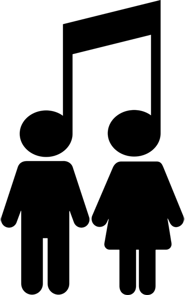 Plakatai muzika vinilo ikonų muzikinė nata - „Tenstickers“