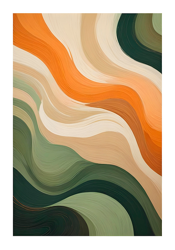 Plakatai menas multicolor pastelės - „Tenstickers“