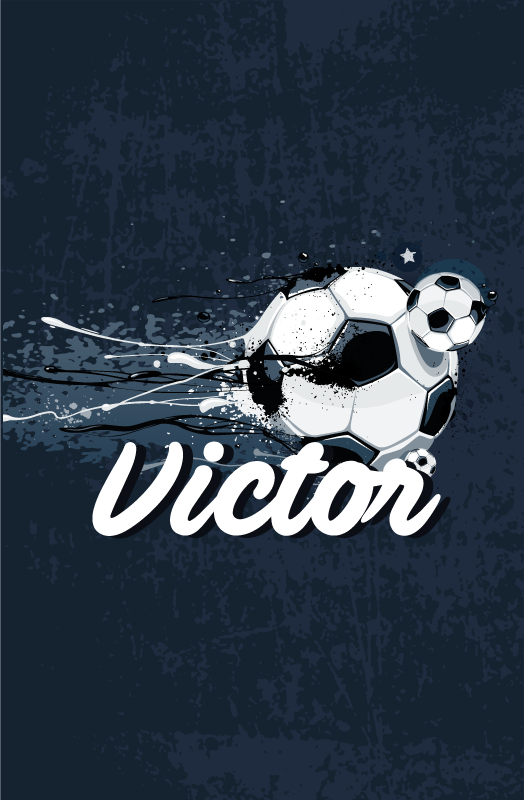 Plakatai futbolas originalus dizainas su vardu - „Tenstickers“