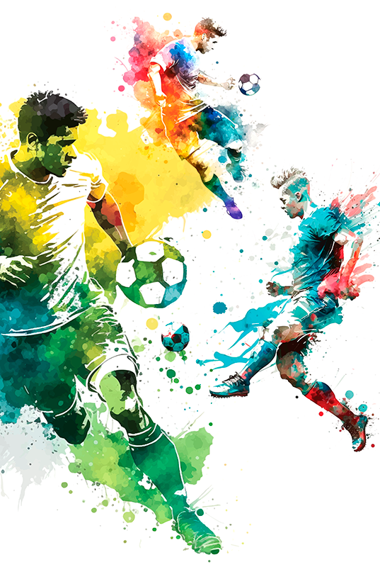 Plakatai futbolas sportas veiksme - „Tenstickers“