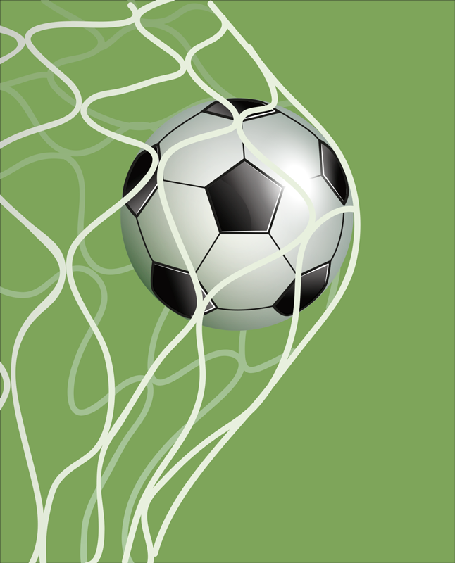Plakatai futbolas kamuolys vartuose - „Tenstickers“