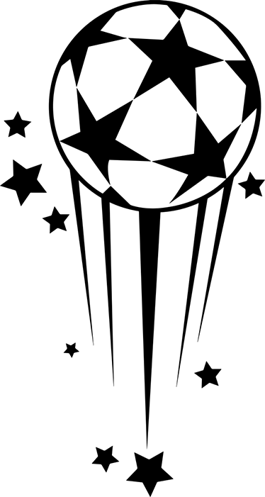 Plakatai futbolas vinilo dekoratyviniai kamuoliai žvaigždės - „Tenstickers“