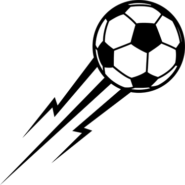 Plakatai futbolas vinilo dekoratyvinis kamuolys kaip žaibas - „Tenstickers“