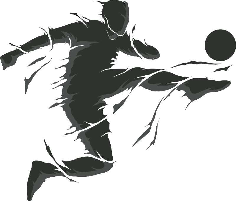 Plakatai futbolas futbolininko lipdukas - „Tenstickers“