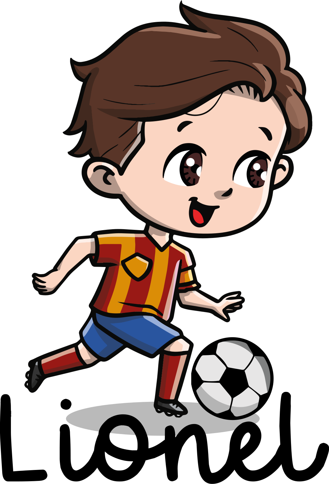 Plakatai futbolas vaikas futbolininkas su vardu - „Tenstickers“