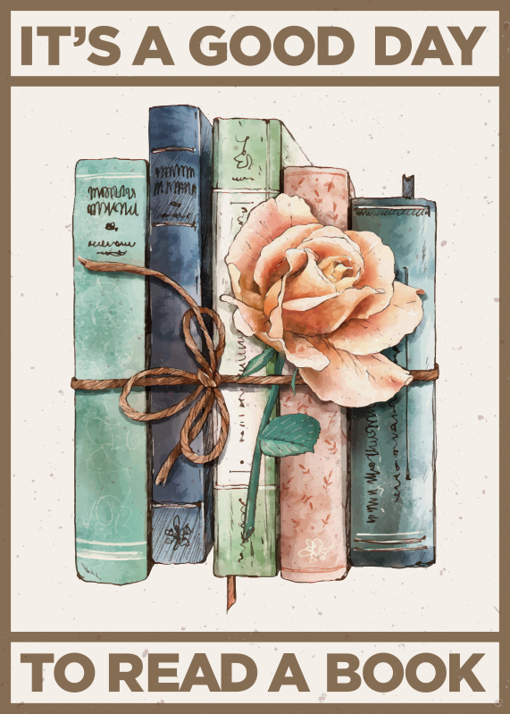 Vintažinės knygos plakatas - „Tenstickers“