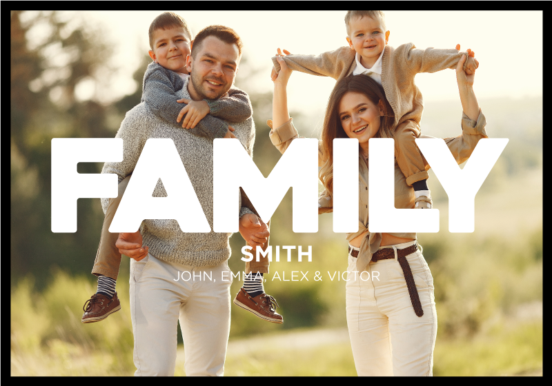 Šeimos nuotrauka Plakatai svetainė - „Tenstickers“