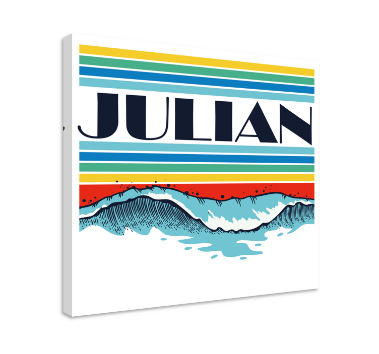 Retro bangų individualizuota drobė - „Tenstickers“