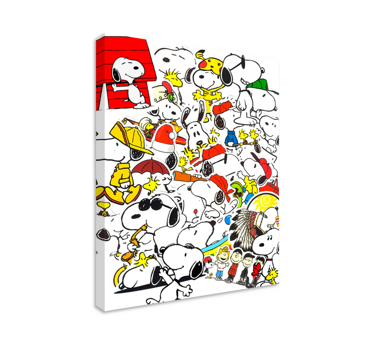 Snoopy personažo darželio drobė - „Tenstickers“