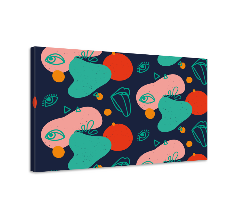 Drobė abstraktus veidų kompozicija - „Tenstickers“