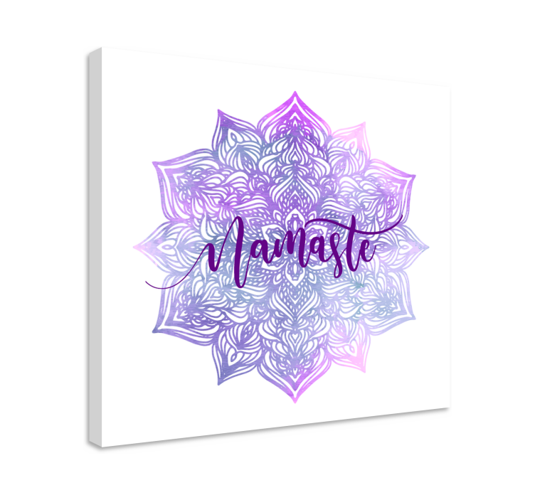 Violetinė mandala namaste mandala drobė sienų menas - „Tenstickers“