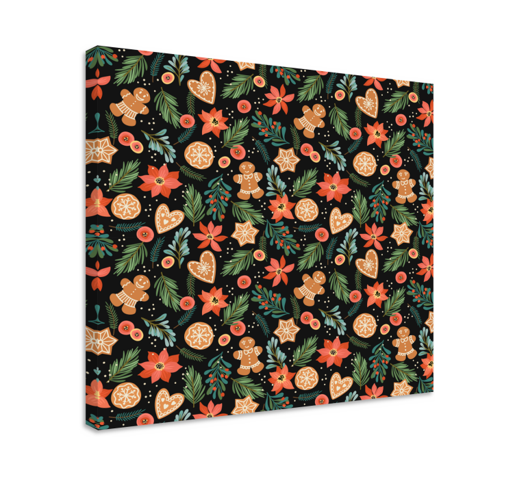 Drobė gyvunais kalėdiniai meduolių raštai - „Tenstickers“