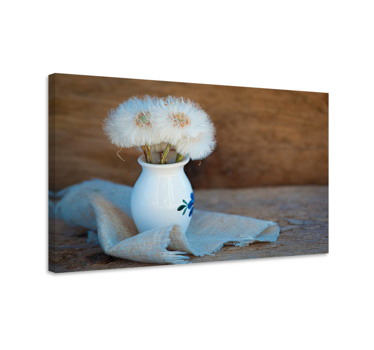 Kiaulpienė ant puodo drobės meno valgomajam - „Tenstickers“