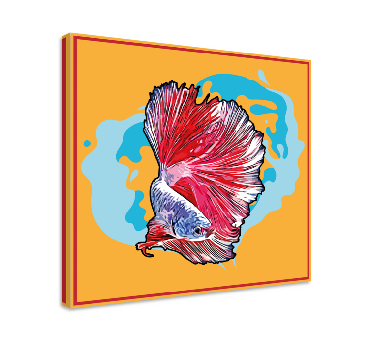 Drobė žuvis vibrant betta fish - „Tenstickers“