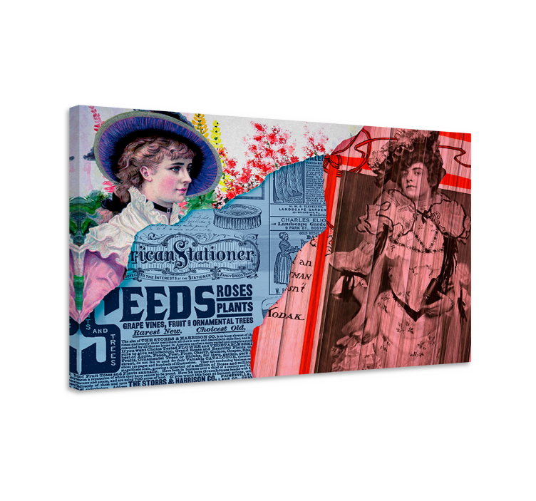 Drobė elegantiškas retro mados portretai - „Tenstickers“
