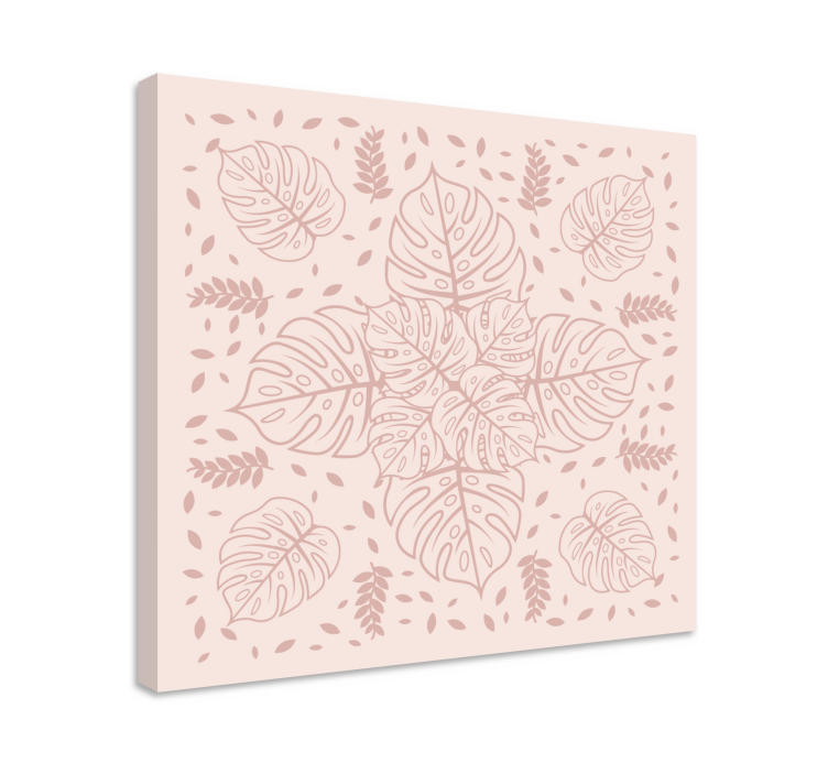 Botaninis monsteros modelis Drobė augalai - „Tenstickers“