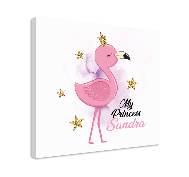 Miela flamingo princesė su paveikslaivardu - „Tenstickers“