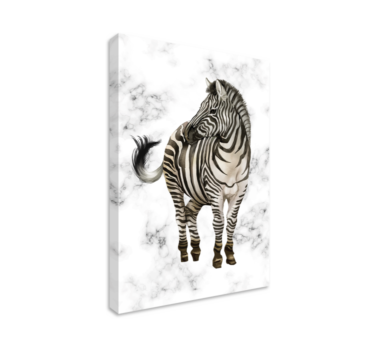 Drobė gyvunais zebra elegancija - „Tenstickers“