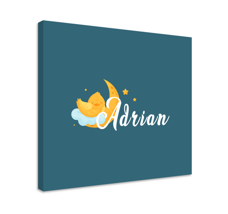 Drobė darželis miegantis viščiukas mėnulyje - „Tenstickers“