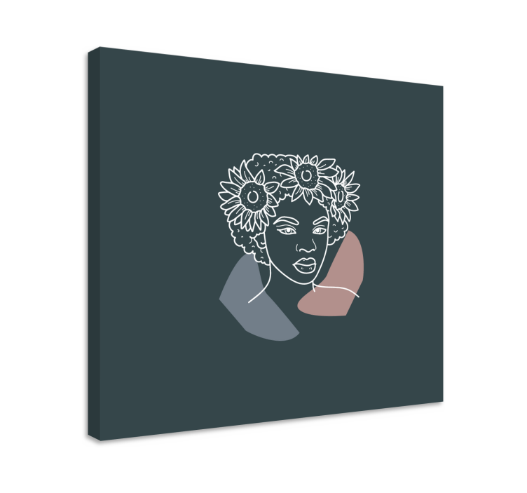 Drobė žmonės ir veikėjai puošnūs botaniniai portretai - „Tenstickers“