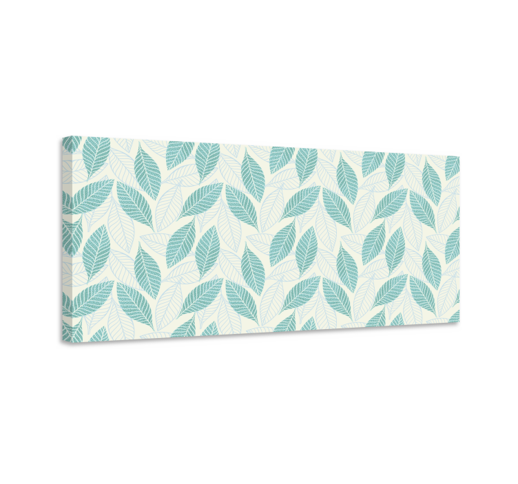 Drobė gėlės ir augalai subtilus lapų raštas - „Tenstickers“