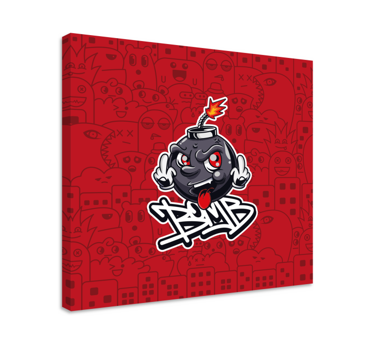 Drobė komiksinė bomba emocija - „Tenstickers“