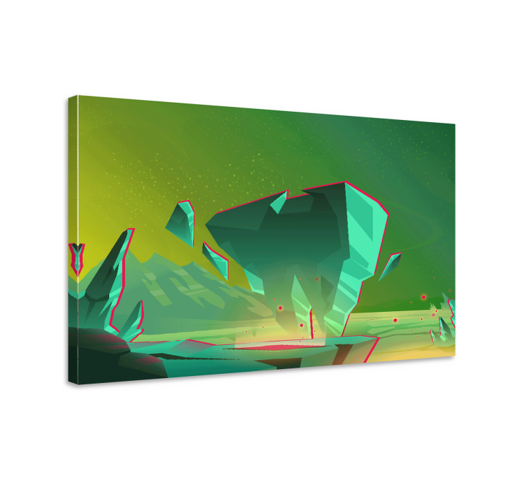 Modernūs paveikslai ant drobės geometriniai peizažai - „Tenstickers“