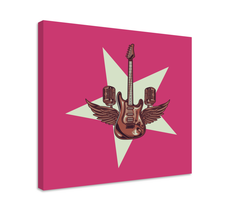 Drobė muzika elektrinės gitaros sparnai - „Tenstickers“