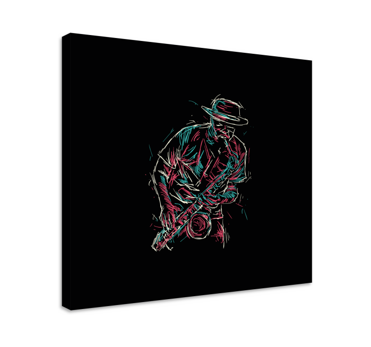 Drobė muzika saksofono atlikėjas - „Tenstickers“