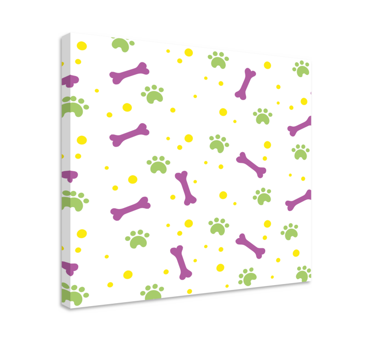 Drobė šunys gyvybingi pėdų atspaudai - „Tenstickers“