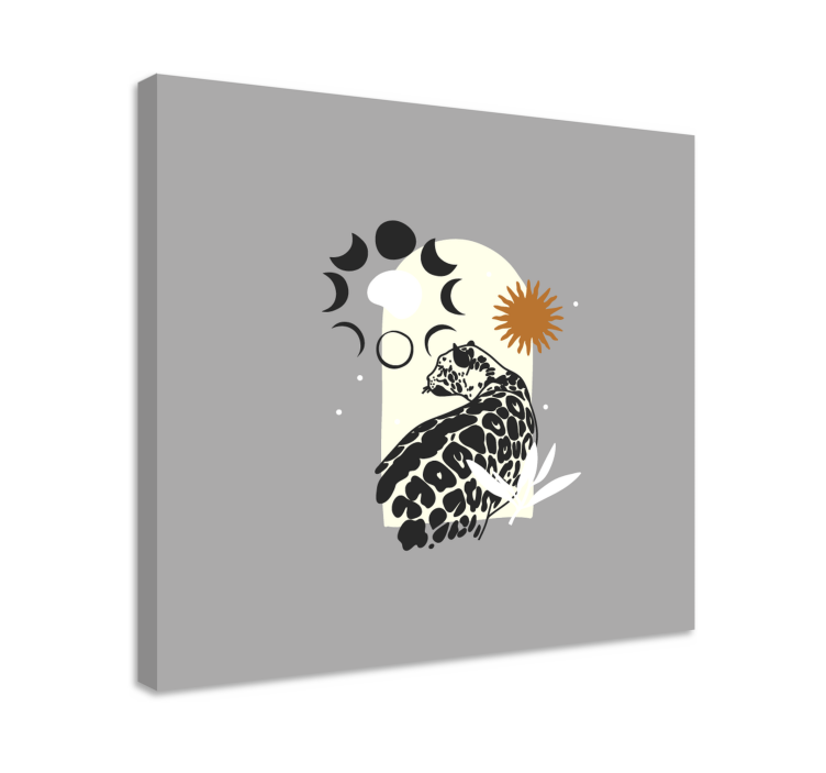 Drobė dramblys jaguaras ir dangaus elementai - „Tenstickers“