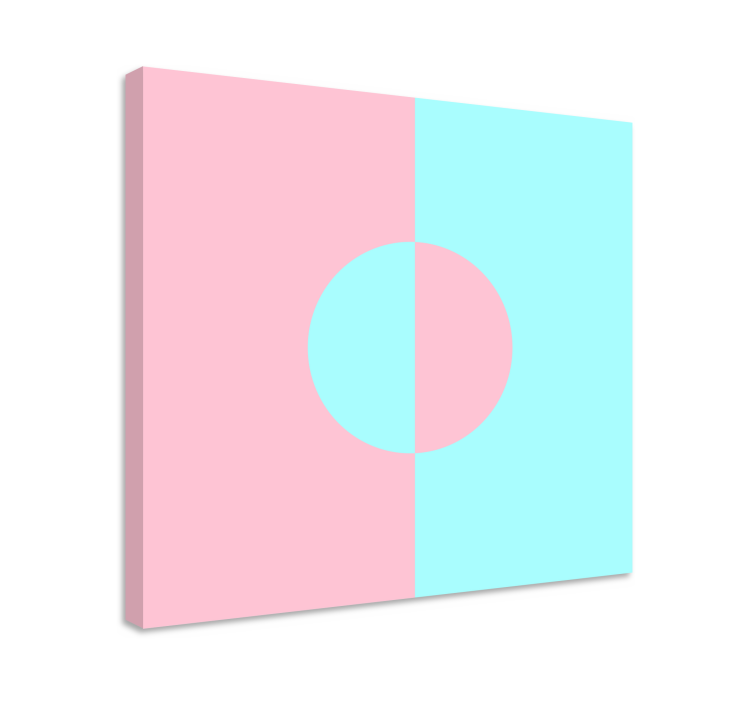 Drobė geometrinis ratas ir skirtumas - „Tenstickers“