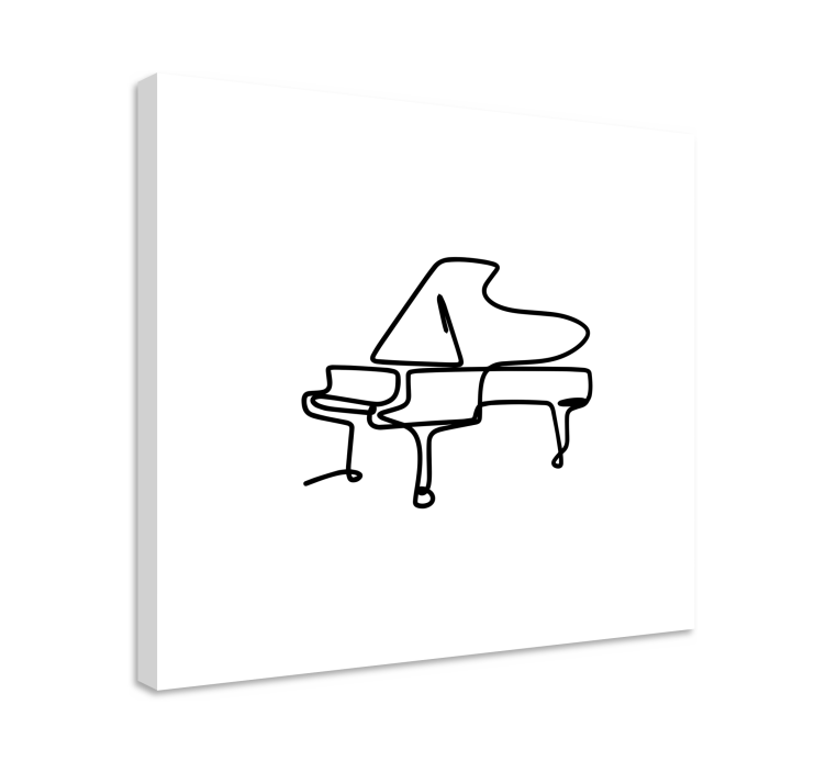 Drobė muzika pianino kontūras - „Tenstickers“