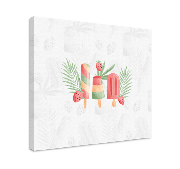 Drobė su vaisiais Šaldyti vaisių skanėstai - „Tenstickers“