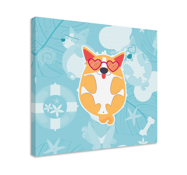 Drobė šunys žavingas korėjas atsipalaidavęs - „Tenstickers“