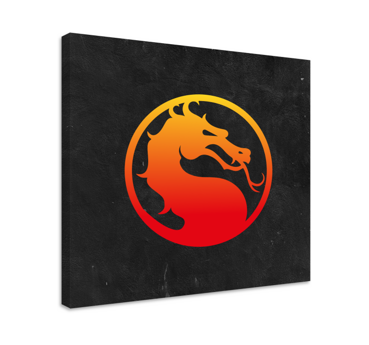 Drobė žaidimų stalas mortal kombat drakonas - „Tenstickers“