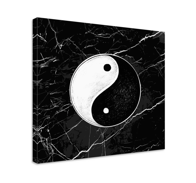 Drobė zen yin yang simbolis - „Tenstickers“