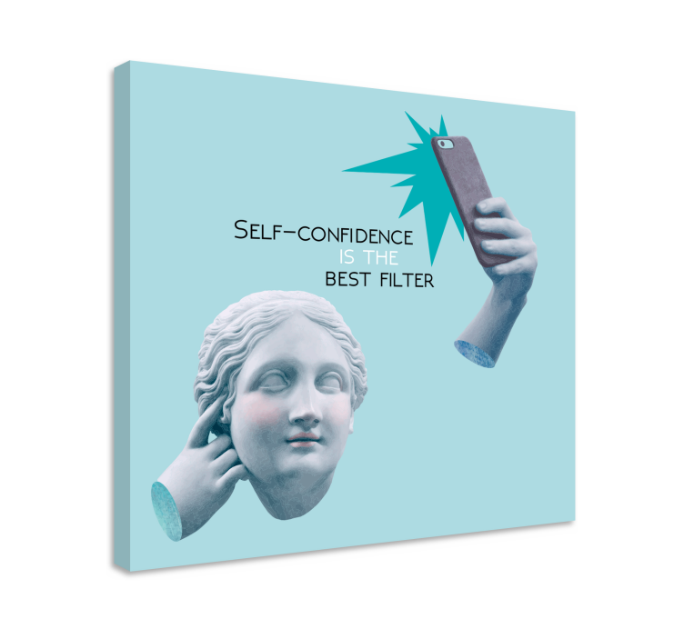 Drobė citatos apie pasitikėjimą savimi - „Tenstickers“