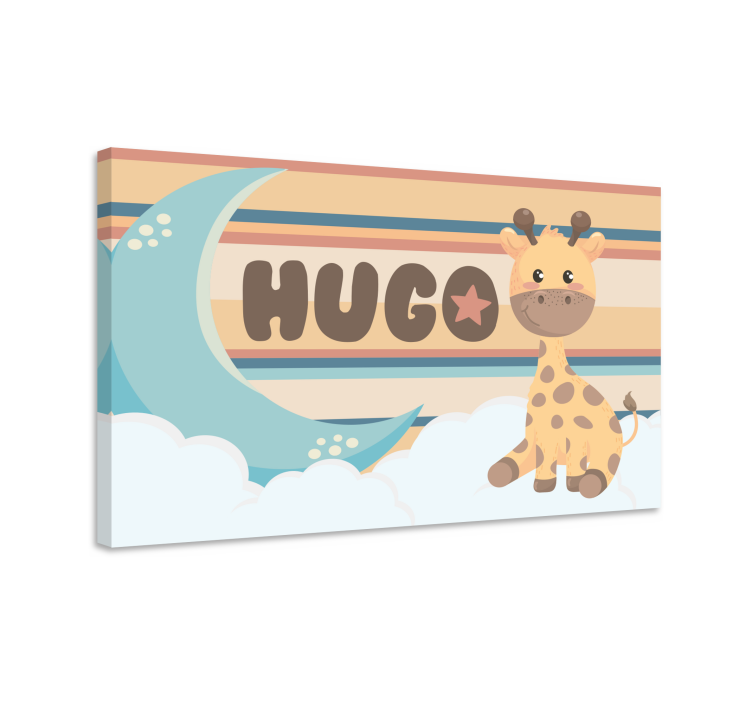 žaismingas žirafos dizainas Drobė darželis - „Tenstickers“