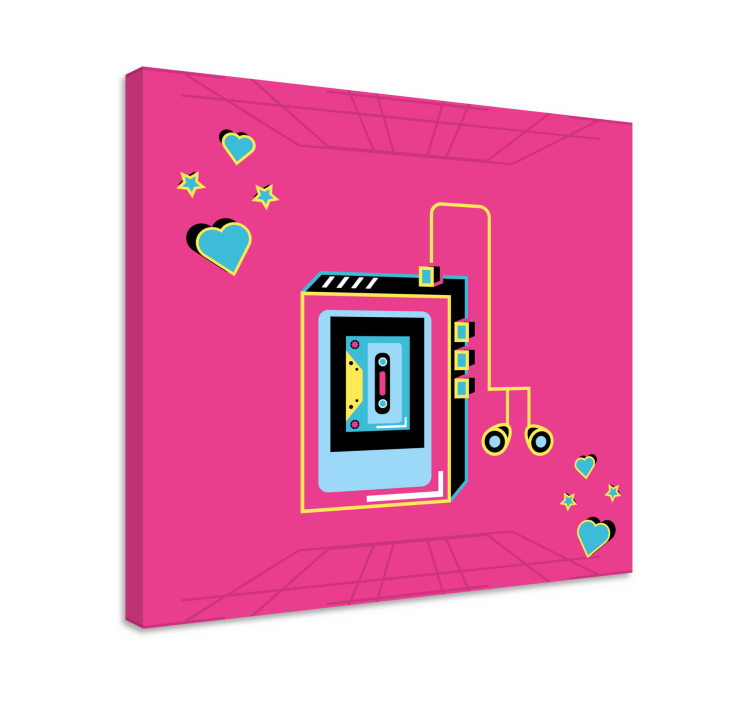 Drobė muzika retro kasetės meilė - „Tenstickers“