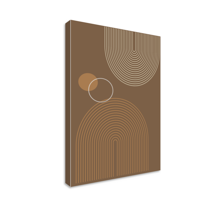 Drobė geometrinis išlenktų linijų raštai - „Tenstickers“