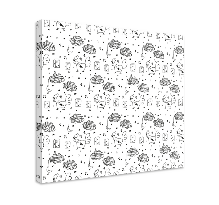 Drobė gyvunais Žavingi plunksnuotieji draugai - „Tenstickers“