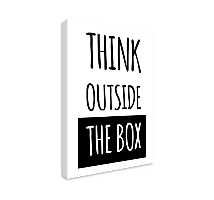 Mąstyti už langelio motyvacinė drobė - „Tenstickers“