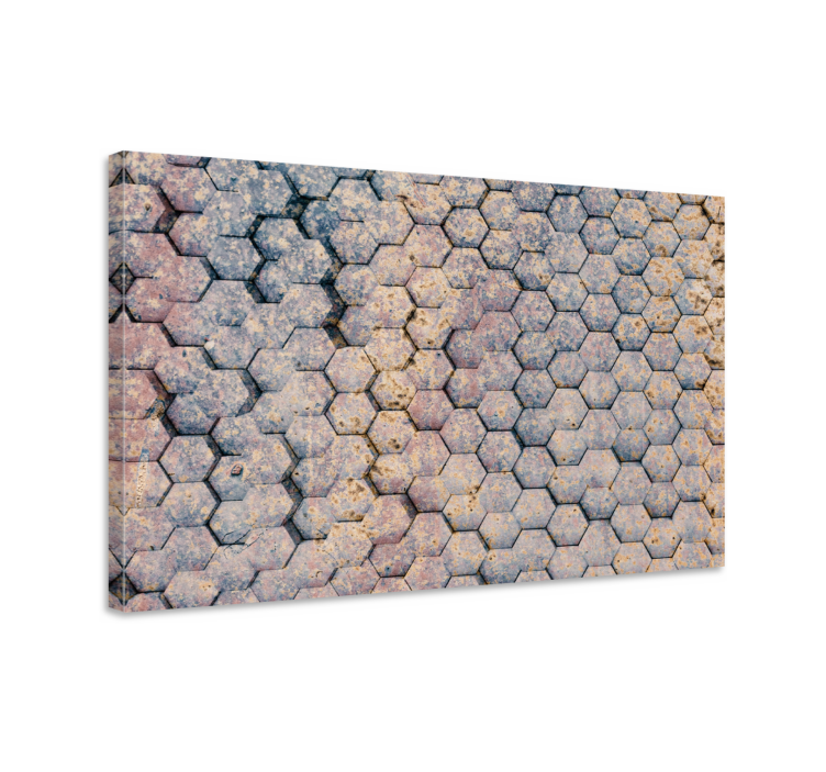 Drobė geometrinis šešiakampių raštas - „Tenstickers“