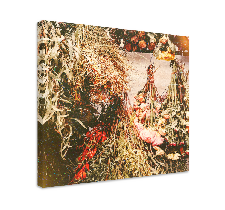 Drobė gėlės ir augalai džiovintų kompozicijų - „Tenstickers“