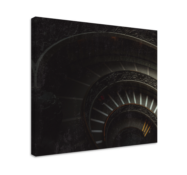 Drobė abstraktus spiralinių laiptų gylis - „Tenstickers“