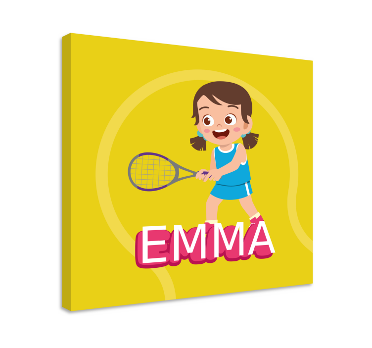 Drobė kitos gėlės ir augalai teniso mergina emma - „Tenstickers“