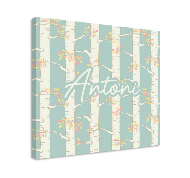 Drobė gėlės ir augalai beržo žiedai - „Tenstickers“